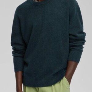 Mode of One Men's Relaxed-Fit Cozy Sweater Deep Malachite Green- XXL